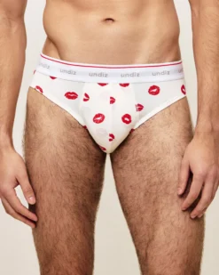 Sale ip en coton à otif bouche Homme Slips