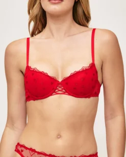 New Soutien-gorge ampliforme broderies cœurs Ampliformes|Avec Armatures