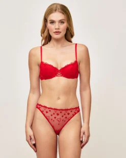 New Soutien-gorge ampliforme broderies cœurs Ampliformes|Avec Armatures