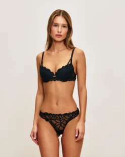 Online Soutien-gorge ampliforme en mesh avec broderies florales Ampliformes|Avec Armatures