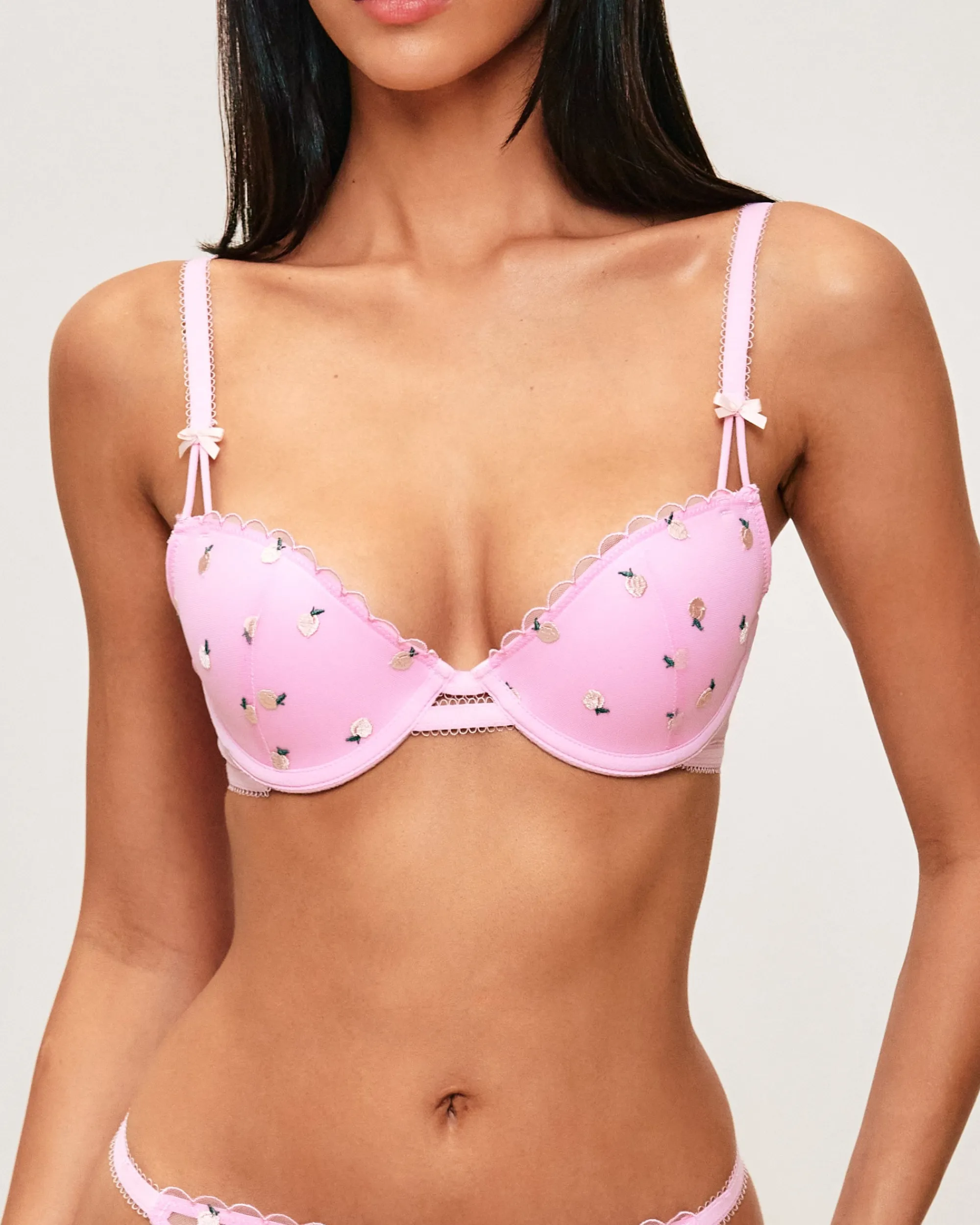 Soutien-gorge ampliforme en tulle broderies pêches Ampliformes|Avec Armatures