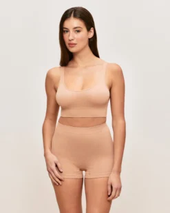Sale outien-gorge braière côteé en eae nude Sans Armature|Brassières