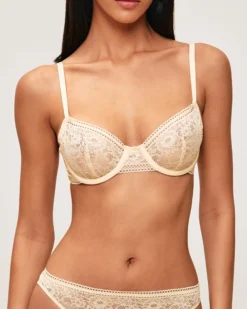 Outlet Soutien-gorge corbeille en dentelle florale Avec Armatures|Corbeilles