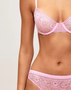 Clearance Soutien-gorge corbeille en dentelle florale Avec Armatures|Corbeilles