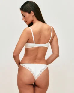 Discount Soutien-gorge corbeille en jersey avec dentelle et broderies florales Avec Armatures|Corbeilles