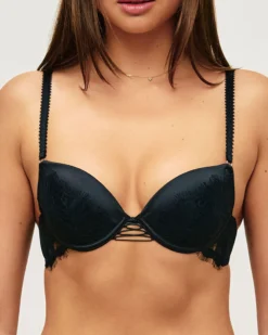 New Soutien-gorge push-up en dentelle et laçage Avec Armatures|Push-Up