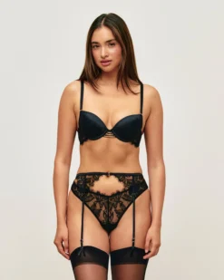 New Soutien-gorge push-up en dentelle et laçage Avec Armatures|Push-Up