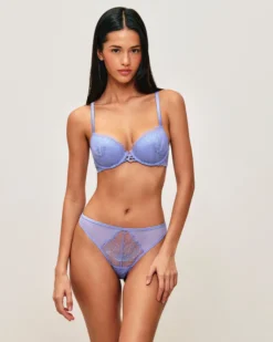 Clearance Soutien-gorge push-up en mesh brodé Avec Armatures|Push-Up