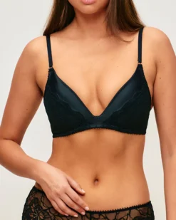 Hot Soutien-gorge push-up en satin et dentelle Sans Armature|Push-Up