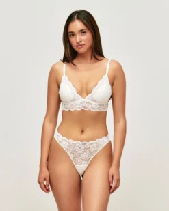 New outien-gorge triange paddé en dentee forae Sans Armature|Soutiens-Gorge Dentelle