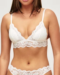New outien-gorge triange paddé en dentee forae Sans Armature|Soutiens-Gorge Dentelle