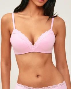 Online Soutien-gorge triangle push-up en microfibre et dentelle Sans Armature|Soutiens-Gorge Invisible