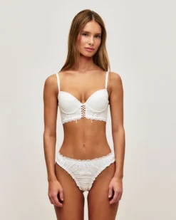 Sale tring en broderie angaie froncé Culottes Mariage|Strings