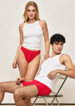 Online tring froncé en coton otif cœur Strings