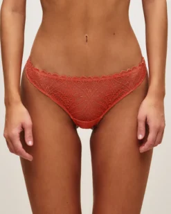 Best Tanga en dentee avec fi urex doré et bijou Tangas|Culottes En Dentelle