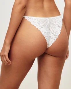 Outlet Tanga en dentee forae et noeud Culottes Mariage|Tangas