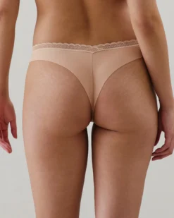 Sale Tanga en icrofibre et dentee Tangas