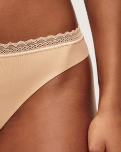 Sale Tanga en icrofibre et dentee Tangas