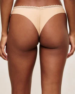 Sale Tanga en icrofibre et dentee Tangas