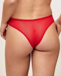 Hot Tanga en tue avec broderie Tangas
