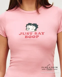 Sale Top court en jerey Betty Boop Hauts De Pyjamas