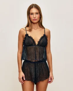 Online Top débardeur tranparent Hauts De Pyjamas