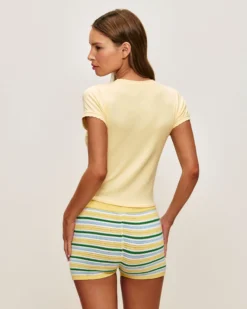 Sale T-hirt en jerey avec broderie "Fa in ove in Ibiza" Tops|Hauts De Pyjamas