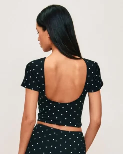 Outlet T-hirt en jerey iprié poi do nu Tops