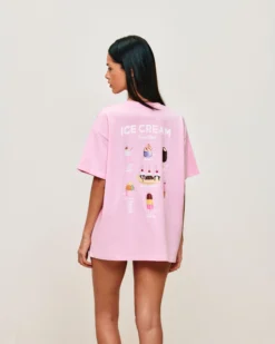 Clearance T-hirt éger en jerey avec iprié gace Tops