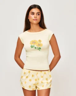 Clearance T-hirt anche courte en jerey iprié tourneo Hauts De Pyjamas|Pyjamas Pour Les Grandes