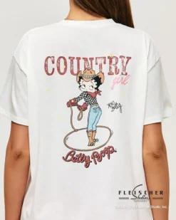 Discount T-hirt overize Betty Boop en coton Hauts De Pyjamas